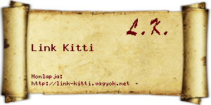 Link Kitti névjegykártya