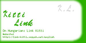 kitti link business card